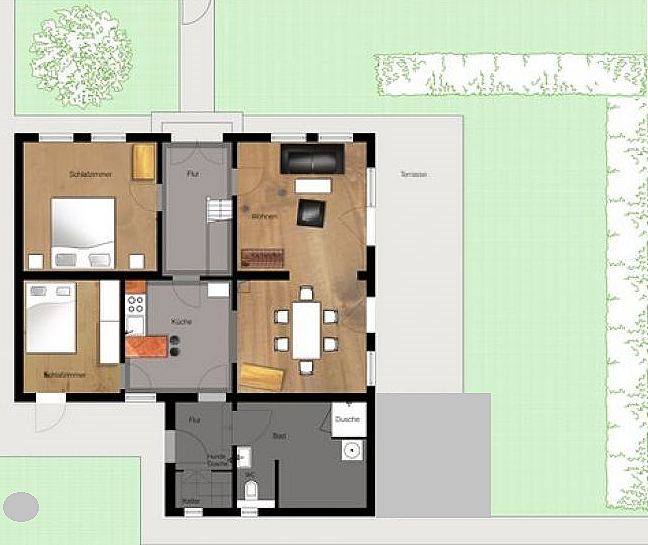 Grundriss Ferienhaus in Petersdorf